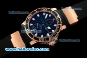 Ulysse Nardin Maxi Marine Diver Automatic Movement Rose Gold Case with Black Dial and Black Rubber Strap