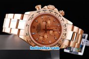 Rolex Daytona Oyster Perpetual Chronometer Automatic Full Rose Gold with Khaki Dial and White Marking Rolex Daytona Oyster Perpetual Chronometer Automatic Full Rose Gold with Khaki Dial and White Marking