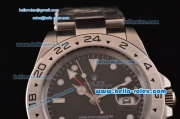 Rolex Explorer II Swiss ETA 2836 Automatic Steel Case with Black Dial and Steel Strap