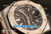 Audemars Piguet Royal Oak Offshore Diver 2824 Auto Steel Case with Black Dial and Black Rubber Strap - (JF)