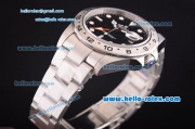 Rolex Explorer II Asia 2813 Automatic Full Steel with Black Dial and White Markers