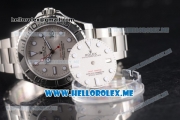 Rolex Yacht-Master 40 Swiss ETA 2836 Automatic Stainless Steel Case/Bracelet with Grey Dial and Dot Markers