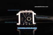 Tag Heuer Monaco LS Chronograph Miyota Quartz Movement Steel Case with Blue Dial and Black Leather Strap Tag Heuer Monaco LS Chronograph Miyota Quartz Movement Steel Case with Blue Dial and Black Leather Strap