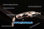 Patek Philippe Calatrava Miyota Quartz Steel Case with Black Dial and Diamonds Markers