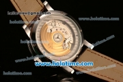 Patek Philippe Grand Complication ST25 Automatic Steel Case with White Dial and Brown Leather Strap - ETA Coating