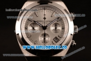 Vacheron Constantin Overseas Chrono Miyota 9015 Automatic Steel Case with Silver Dial and Steel Bracelet