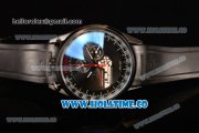 Tag Heuer Mikrogirder 2000 Chrono Miyota Quartz PVD Case with Black Dial and Rubber Strap - Red Second Hand