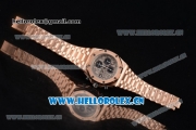 Audemars Piguet Royal Oak Offshore Seiko VK67 Quartz Rose Gold Case/Bracelet with Grey Dial and Arabic Numeral Markers