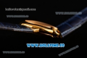 Cartier Ballon Bleu De Medium Asia 4813 Automatic Yellow Gold Case with Silver Dial and Roman Numeral Markers (GF)
