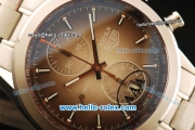 Tag Heuer Carrera Chronograph Swiss Valjoux 7750 Automatic Movement Full Steel with Champagne Dial and Stick Markers