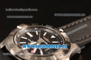 Breitling Avenger II GMT Black Dial With Swiss ETA 2836 Automatic Leather Strap Best Edition A17318101B1X2