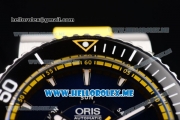 Oris Great Barrier Reef Limited Edition II Swiss ETA 2836 Automatic Steel Case with Black Dial and Yellow Rubber Strap Stick Markers