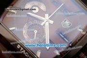 Tag Heuer Monaco LS Chrono Swiss Valjoux 7750 Automatic PVD Case with Brown Dial Stick Markers and Brown Leather Bracelet