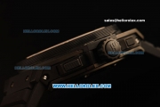 Hublot King Power Swiss Valjoux 7750 Automatic Movement PVD Case with Black Rubber Strap