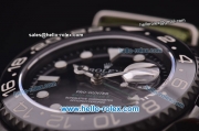 Rolex GMT-Master Pro-Hunter Swiss ETA 2836 Automatic Movement PVD Case with Black Dial-White Markers and Green Nylon Strap