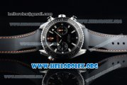 Omega Seamaster Planet Ocean Chrono Clone Omega 9300 Automatic Steel Case with Black Dial and Rubber Strap (EF)