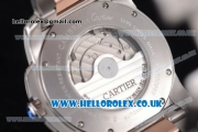 Cartier Calibre de Cartier Asia ST16 Automatic Steel Case with Black Dial Two Tone Bracelet and Roman Markers