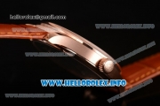 IWC Portuguese Asia 6497 Manual Winding Rose Gold Case with White Dial and Arbaic Numeral Markers