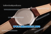 Patek Philippe Grand Complications Perpetual Calendar Miyota Quartz Steel Case with Brown Dial and Silver Stick Markers