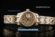 Rolex Datejust Automatic Movement ETA Coating Case with Silver Dial and Diamond Markers-Lady Model