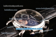 Vacheron Constantin Patrimony Chrono Miyota OS20 Quartz Steel Case with Black Dial and Roman Numeral Markers