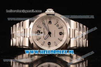 Vacheron Constantin Overseas Original 9015 Auto Steel Case with White Dial and Steel Bracelet - 1:1 Origianl (LF)