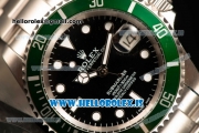 Rolex Submariner Steel Case With 2813 Automatic Movement Black Dial With Green Bezel