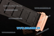 Hublot MP-02 Key of Time Swiss Quartz Rose Gold Case with Black Rubber Strap and Rose Gold Dial