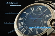 Cartier Ballon Bleu De Swiss ETA 2836 Automatic Steel Case/Bezel/Strap Blue Dial Roman Markers