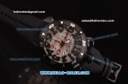 Gaga Milano Chrono 48 Miyota OS20 Quartz PVD Case with Silver Dial and Black Numeral Markers