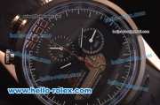 Tag Heuer Mikrogirder 2000 Chronograph Miyota Quartz Rose Gold Case with PVD Bezel and Black Dial