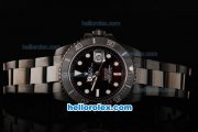 Rolex Submariner Pro-Hunter Swiss ETA 2836 Automatic Movement PVD Case with Black Dial-White Markers and PVD Strap