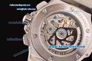 Hublot Big Bang Chronograph Swiss Valjoux 7750-DD Automatic Steel Case with White Dial and Ceramic Bezel
