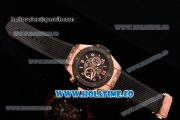 Hublot Big Bang Unico Magic Rose Gold Chrono Miyota Quartz Rose Gold Case with PVD Bezel Stick/Arbaic Numeral Markers and Black Dial