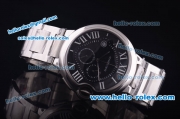 Cartier ballon bleu de Chronograph Quartz Full Case with Black Dial - 7750 coating