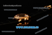 Rolex Cellini Time Asia 2813 Automatic Yellow Gold Case with Stick/Roman Numeral Markers and Black Dial