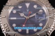 Rolex Yacht-Master 40 Swiss ETA 2836 Automatic Steel Case/Bracelet with Blue Dial and Luminous Dot Markers (BP)