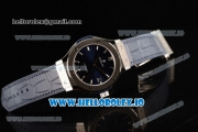 Hublot Classic Fusion Japanese Miyota 9015 Automatic Movement Steel Blue Dial and Stick Markers Leather Strap (JF)