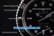 Rolex Submariner Clone Rolex 3135 Automatic Stainless Steel Case/Bracelet with Black Dial and Dot Markers (BP)