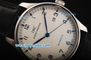IWC Protofino Automatic Movement Steel Case with White Dial and Blue Arabic Numerals/Hands