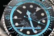 Rolex Sea-Dweller Deepsea Asia 2813 Automatic Full Steel with Black Dial and Blue Diver Index
