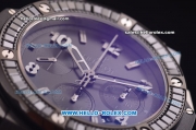 Hublot Big Bang Swiss Valjoux 7750 Automatic Ceramic Case with Baguette Diamond Bezel and Black Dial