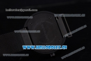 Greyhours Essential - Dark Hours Miyota Quartz PVD Case/Bracelet with Black Dial Blue Second Hand and Stick Markers