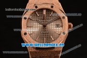 Audemars Piguet Royal Oak 41MM Clone AP Calibre 3120 Automatic Rose Gold Case with Gray Dial and Rose Gold Bracelet - (EF)