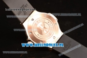 Hublot Big Bang Tutti Japanese Miyota Quartz Rose Gold Case with Black Dial Stick Markers and Black Rubber Strap