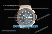 Hublot Aero Bang Chrono Swiss Valjoux 7750 Automatic Steel/PVD Case Black Dial With Stick Markers Black Rubber Strap