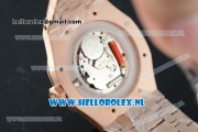 Audemars Piguet Royal Oak Swiss Quartz Rose Gold Case with Pink Dial and Rose Gold Bracelet (EF)