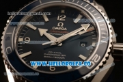 Omega Seamaster Planet Ocean 600M Co-Axial Clone Omega 8500 Automatic Steel Case with Blue Dial Rubber Strap and Sick Markers (EF)