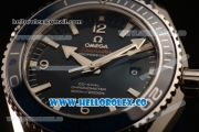 Omega Seamaster Planet Ocean 600M Co-Axial Clone Omega 8500 Automatic Steel Case with Blue Dial Rubber Strap and Sick Markers (EF)