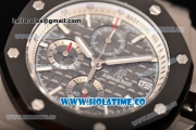 Audemars Piguet Royal Oak Offshore Chrono Miyota Quartz Steel Case with PVD Bezel Coffee Dial and White Stick Markers (EF)